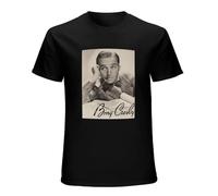 Bing Crosby Lean Pipe Signature Natural S/S Music Men's T-Shirt Unisex Black Men Tees S