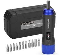 BINGCOBBER Jeu de 12 tournevis dynamométriques 1-6 Nm avec mallette en plastique pour réparation de vélo avec porte-embout