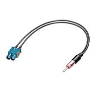 Bingfu Adaptateur Antenne Autoradio Connecteur Raccord Radio Voiture Câble Rallonge de Double Fakra Z à Fiche DIN (Motorola), Câble Coaxial FM/AM pour Autoradio Après-Marché，30 cm