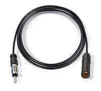 Bingfu Adaptateur Antenne Autoradio Universel Voiture Rallonge Câble de Autoradio Câble Coaxial DIN 2mètres/6.5 pieds Compatible avec Camion Véhicule Stéréo Radio Unité Principale