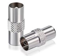 Bingfu Adaptateur Antenne TV Mâle et TV Mâle à Femelle Câble Coaxial Connecteur RF 75 ohm pour Système Audio Radio FM