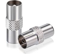 Bingfu Adaptateur Antenne Tv Mâle Et Tv Mâle À Femelle Câble Coaxial Connecteur Rf 75 Ohm Pour Système Audio Radio Fm[Z1233]