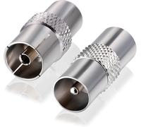 Bingfu Adaptateur Antenne Tv Mâle Et Tv Mâle À Femelle Câble Coaxial Connecteur Rf 75 Ohm Pour Système Audio Radio Fm[Z1233]