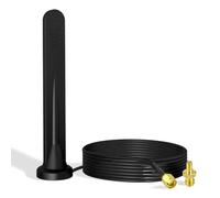 Bingfu Antenne 4G LTE 3G GSM Extérieur Interieur 5 dBi MIMO SMA TS9 Mâle | Étanche, Base Magnétique, Câble 3 m, Omnidirectionnel, pour Routeur CPE Broadband, Box SIM, Modem, Passerelle, Hotspot