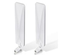Bingfu Antenne 4G LTE Cellulaire Mâle SMA 9dBi Blanc Compatible avec Huawei B525 B535 B310 Bb311 B315 B315s B593 E5186 4G LTE CPE Routeur Hotspot Passerelle Industriel IoT Routeur, 2 Paquets