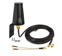 Bingfu Antenne 4G LTE Extérieur SMA Mâle 5dBi Support Fixe Imperméable avec Câble Compatible avec GSM 3G 4G LTE Cellulaire Routeur Passerelle Modem Caméra de Piste