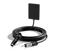 Bingfu Antenne Autoradio Radio AM FM Voiture, Antenne Adhésive Pare-Brise avec Connecteur DIN et Câble 3 m, Adaptateur ISO, Universelle pour Véhicule Camion SUV Récepteur Stéréo Autoradio