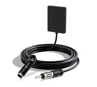 Bingfu Antenne Autoradio Voiture FM AM, Adaptateur DIN + ISO | Adhésif Invisible pour Pare-Brise Intérieure, Câble 3 m, pour Radio Auto, Camping Car, Bateau, Camion, Véhicule