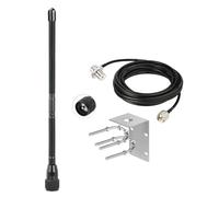 Bingfu Antenne CB 27 MHz Fouet Souple avec Connecteur UHF PL259 Mâle, Câble Coaxial RG58 de 5 m et Support de Montage en Acier Inoxydable pour Radio CiBi Mobile Voiture Camion SUV
