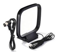 Bingfu Antenne Filaire Radio FM 1.5m + Antenne Cadre AM 3 Broches Interieur | 75 Ohm, pour Amplificateur Tuner FM Dab +, Chaîne HiFi, Home Cinéma, Bose Wave System, Récepteur Stéréo AV Maison