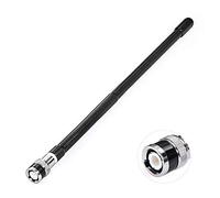 Bingfu Antenne Radio CB 27 MHz Fouet Souple Connecteur Mâle BNC 25 cm Compatible avec Cobra Midland Uniden Maxon Radio Portable CB Mobile Scanner