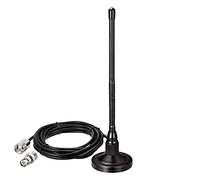 Bingfu Antenne Radio CB Voiture 27MHz Base Magnétique Connecteur Mâle PL259 et BNC Fouet Doux Compatible avec Cobra Midland Uniden Maxon Président Voiture Auto Camion Radio CB Mobile