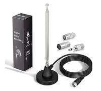 Bingfu Antenne Radio Dab FM Amplifiée Intérieure Télescopique 79 cm 75 ohm