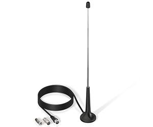 Bingfu Antenne Radio FM Dab Intérieur Télescopique 75 Ohm Base Magnétique pour Philips Panasonic Denon Pioneer Onkyo Tuner Radio Portable Amplificateur HiFi Récepteur Stéréo Cinéma Maison