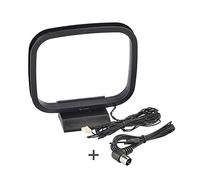 Bingfu Antenne Radio FM Intérieur 75 Ohm & Antenne Cadre AM/FM 3 Broches 1.5m Intérieur Compatible avec Chaîne Tuner HiFi Récepteur Stéréo AV Bluetooth