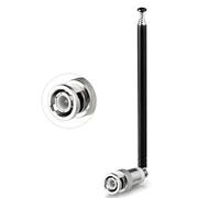 Bingfu Antenne Radio FM VHF UHF Télévision Scanner Télescopique 5-Sections Connecteur BNC Portative Compatible avec CB Scanner Audio Pioneer Onkyo