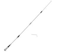 Bingfu Antenne Radio Mobile à Gain élevé Double Bande VHF UHF 144 430 MHz antirouille 157,5 cm Antennes PL259 mâle pour véhicule, Voiture, Camion, Radio bidirectionnelle Amateur