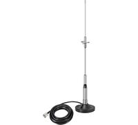 Bingfu Antenne Radio Vhf Uhf 136-174Mhz 400-470Mhz Bi-Bande Gain Élevé Base Magnétique Câble 5M Antirouille Pour Voiture Camion Véhicule Radio Bidirectionnel Radioamateur Mobile Radio Marine Vhf