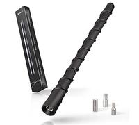Bingfu Antenne Radio Voiture Auto Courte Universelle Amplifiée Autoradio FM AM 18.3cm Toit Antenne Remplacement pour Stéréo Auto Camion Véhicule,Vis M4.0 M5.0 M6.0