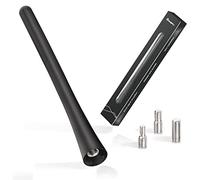 Bingfu Antenne Radio Voiture Courte Universel Amplifiée Autoradio FM AM 16 cm Toit Noyau de Cuivre à Haute Conductivité Puissante pour Tuner Stéréo Auto Camion SUV Véhicule, Vis M4.0 M5.0 M6.0