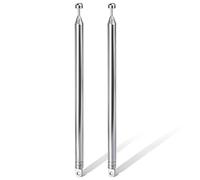Bingfu Antenne Télescopique Radio FM Dab Portable Interieur 74 cm 7 Sections Metal Remplacement pour Steepletone Pure JBL Onkyo Denon Pioneer Transistor Radio Poste Chaîne HiFi Audio CD,2 Paquets