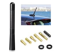 Bingfu Antenne Voiture Courte Autoradio Universelle Véhicule 12 cm 6 Vis incluses M4 M5 M6 Noir Voiture Stéréo FM AM Antenne Remplacement