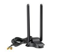 Bingfu Antenne Wi-Fi 7 6E tri-bande 2,4 GHz 5 GHz 6 GHz avec connecteur enfichable compatible avec une partie de la carte mère ASUS ProArt ROG Strix TUF Maximus Prime ROG Crosshair Gaming