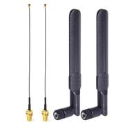 Bingfu Antenne WiFi Bi-Bande 2.4GHz 5GHz 5.8GHz 8dBi RP-SMA Mâle, Câble 15cm de Prise Micro Coaxiale 0.3mm pour ESP32-CAM Intel PCIE Carte Réseau Caméra IP Sécurité Routeur WiFi Adaptateur USB