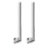 Bingfu Antenne WiFi Blanca Bi-Bande 2.4GHz 5GHz 5.8GHz 3dBi MIMO RP-SMA Mâle pour Telecamera Routeur WiFi Caméra Sécurité IP Carte Réseau sans Fil Adaptateur USB Moniteur de Surveillance Vidéo,2 pcs