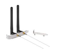 Bingfu Antenne WiFi double bande 2,4 GHz 5 GHz 5,8 GHz 3dBi MIMO RP-SMA mâle + 2 câbles u.fl vers Rp-SMA de 30,5 cm + support de fente PCIe pour routeur WiFi Mini PCI Express PCIE adaptateur de carte