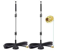Bingfu Antenne WiFi SMA Mâle Base Magnétique Double Bande 2,4 GHz 5 GHz 5,8 GHz 9 dBi pour Routuer WiFi Caméra de Sécurité Vidéo sans Fil Enregistreur de Surveillance Camion Remorque Vue Arrière