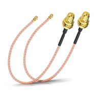 Bingfu Câble Antenne WiFi Mini PCI-e vers Femelle RP-SMA 15cm Câble Coaxial pour ESP32-CAM Intel 7260AC 3160AC 8265AC PCIE Réseau Carte Routeur WiFi Contrôleur de Drones UAV FPV, Paquet de 2