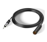 Bingfu Câble Rallonge Antenne Autoradio, DIN Mâle à Femelle RG174 3 m
