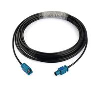 Bingfu Câble Rallonge Fakra Z Femelle à Mâle 5m Compatible avec Voiture FM AM Radio Stéréo Android Unité Tête GPS Navigation Sirius XM Satellite Radio 4G LTE Télématique Bluetooth Module
