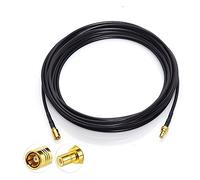 Bingfu Câble Rallonge SMB Mâle à SMB Femelle 5m /16.4pieds Câble Coaxial RG174 Compatible avec Antenne Dab Autoradio Radio FM Voiture Pioneer Pure Alpine Clarion Multi-voies