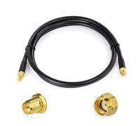 Bingfu Câble RP-SMA Rallonge Antenne WiFi 1m Câble ALSR240 Faible Perte Adaptateur de RP-SMA Mâle à Femelle pour Caméra Passerelle Routeur WiF Carte Réseau Sans Fil Mini PCI Express PCIE