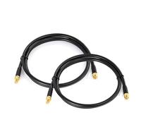 Bingfu Câble RP-SMA Rallonge Antenne WiFi 1m Câble ALSR240 Faible Perte RP-SMA Mâle à Femelle pour Caméra Passerelle Adaptateur Routeur WiF Carte Réseau Sans Fil Mini PCI Express PCIE, Lot de 2
