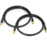 Bingfu Câble Rp-Sma Rallonge Antenne Wifi 1M Câble Alsr240 Faible Perte Rp-Sma Mâle À Rp-Sma Femelle Pour Caméra Passerelle Adaptateur Routeur Wif Carte Réseau Sans Fil Mini Pci Express Pcie[X769]