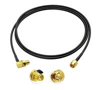 Bingfu Cable SMA Rallonge Antenna 4G et DAB Voiture 1m Adaptateur da SMA Male à Femelle Angle Droit RG174 pour 4G WLAN FPV Homematic CCU2 CC1101 Dab Radio Baofeng SDR Clés USB WiFi WiMax Handfunk