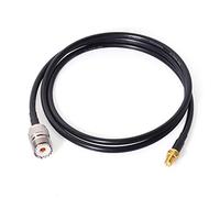 Bingfu Ham Adaptateur d'antenne radio SMA femelle vers UHF SO239 femelle RG58 Câble de démarrage coaxial 1 m pour radio bidirectionnelle Talkie-Walkie Wouxun Baofeng BF-F8HP UV-5R UV-82 BF-888S GT-3
