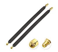 Bingfu Lot de 2 câbles coaxiaux pour fenêtre RP-SMA mâle vers RP-SMA femelle LoRa pour antenne WLAN, antenne de mineur d'hélium, 30 cm