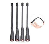 Bingfu Lot de 4 antennes radio Ham Dual Band VHF UHF 136-174 MHz 400-470 MHz - Talkie Walkie SMA femelle - Antenne souple pour radio Kenwood Wouxun Baofeng BF-F8HP UV-5R UV-82 BF-88S GT-3