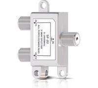 Bingfu Répartiteur Satellite 2 Voies Splitter Antenne Tv Tnt Partiteur Tv Interrupteur Sat Bk Avec Connecteur F Pour Satellite Tv Fm Dab Radio Et Systèmes De Câbles[Q1394]