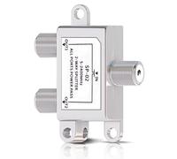 Bingfu Répartiteur Satellite 2 Voies Splitter Antenne TV TNT Partiteur TV Interrupteur Sat BK avec Connecteur F pour Satellite TV FM Dab Radio et Systèmes de Câbles