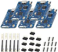 Binghe 5 pièces Mini Pro Carte de développement, ESP NodeMcu Lua WiFi Module avec CP2104 Chip basé sur ESP Compatible avec Arduino (Carte de développement + Antenne 32 MBIT = 4 MB)