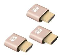 Binghe Dummy Plug 3 pièces 4K Dummy Plug Émulateur d'affichage de Moniteur virtuel Haute résolution, Nouvelle génération Prend en Charge jusqu'à 3840x2160@60Hz, 1080@120Hz DVI EDID Emulator