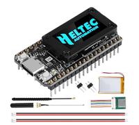 Binghe Lora ESP32 V4 Board avec Meshtastic Lora ESP32 V4 WiFi Bluetooth avec GPS / 868MHz Antenne et 3000mah Les Piles 0.96″ OLED Display 1262 Chip ESP32-S3R2 MCU 16M Flash avec Arduino Meshtastic