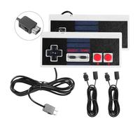 Binghe NES Manette pour Nintendo NES, Manette Classic Mini Edition de jeu NES avec NES-Interface et 3M Câble d'extension de Rallonge pour Nintendo Mini Jeux(2 pièces)
