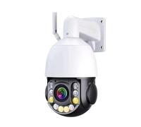 BINGNU Caméras de sécurité, Caméra IP PTZ 4K 8 MP, Wi-FI, Zoom 50x, vidéosurveillance extérieure, Alarme Humaine IA, caméra dôme motorisée, portée Infrarouge 120 m pour la Maison(8MP Camera 64G)
