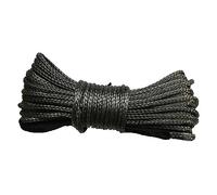 Corde de treuil synthétique, Ligne de treuil ATV de 6 mm X 20 mètres, Corde Hors Route, Corde de treuil synthétique, câble de treuil de Bateau, UTV pour treuils ATV UTV Camion Bateau(Grey)
